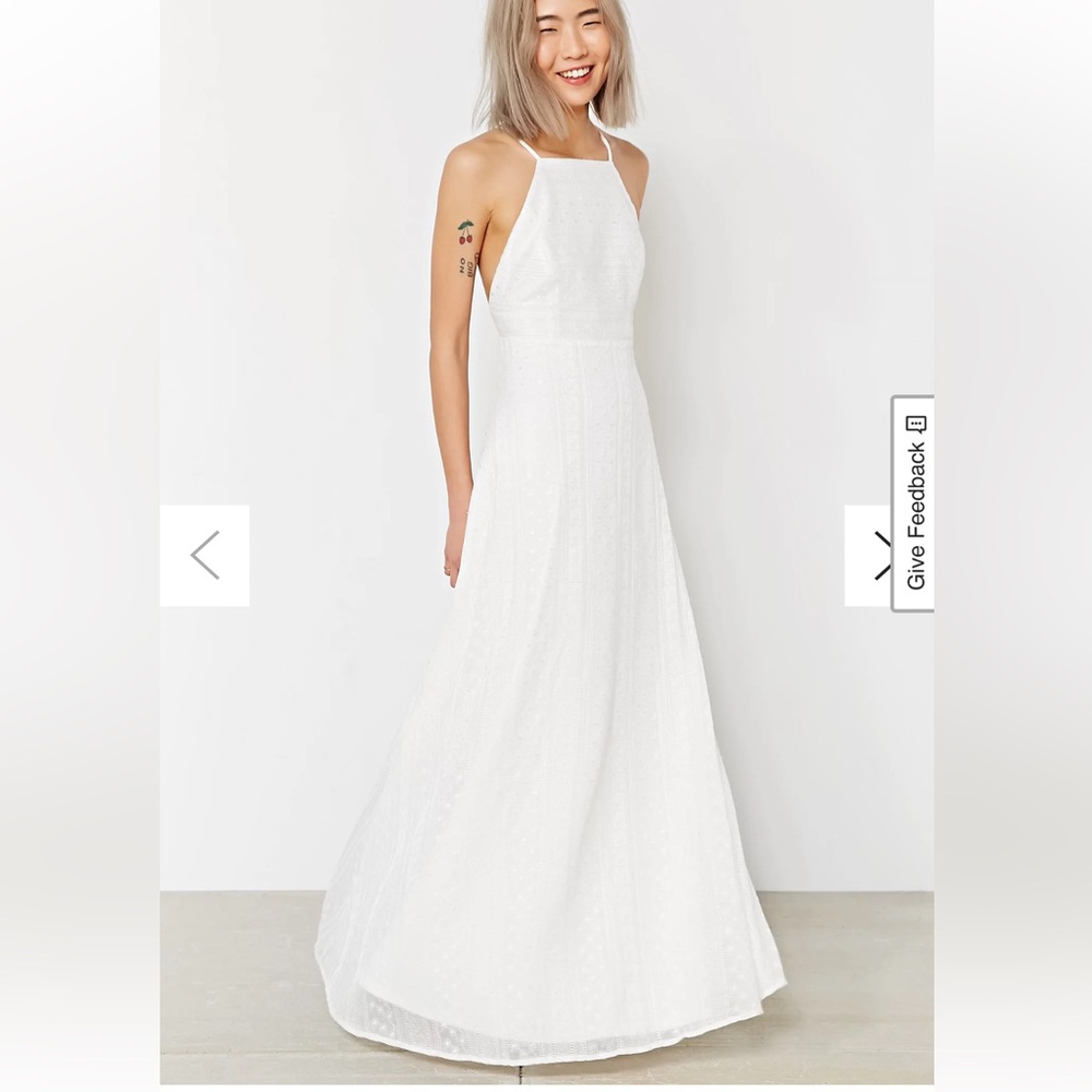 Kimchi Blue Maxi Dress Size Small Urban Outfitters White Wedding Bridal